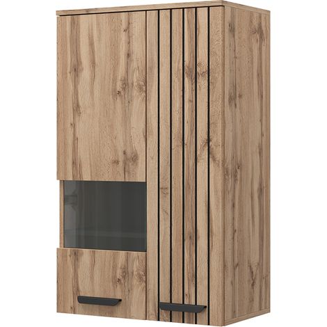 Armoire suspendue Amber, Marron, 60.2 cm avec 2 portes, Vicco (1/5)