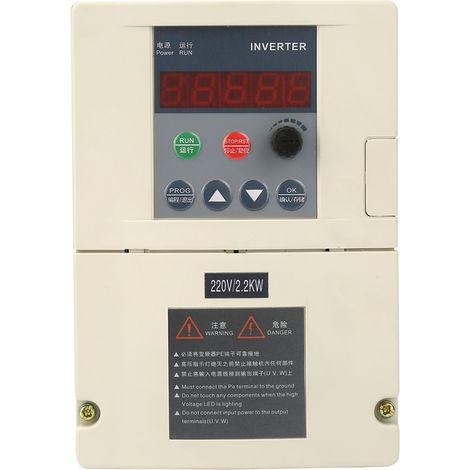 Entrée monophasée 220V 2,2 kw et convertisseur de fréquence à trois sorties