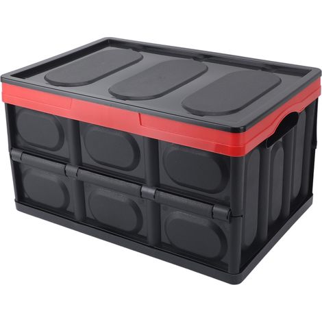 Ortviai Boîte de Rangement Pliable en Plastique PP – Grande Capacité 38,5 x 26 x 21,5 cm pour Camping, Voiture et Maison (1/5)