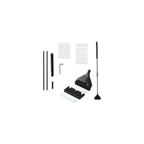 Algues Grattoir, Nettoyeur de Grattoir Algues, Aquarium Scraper, Racloir pour Aquarium Nettoyeurs d'Algues, Rasoir de Nettoyage Aquarium, Algues Grattoir pour Aquarium (62 cm, 10 Lames de Rechange)