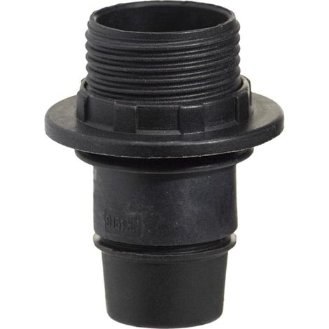 Portalamparas 4 A. E-14 Con Rosca + Arandela Negro