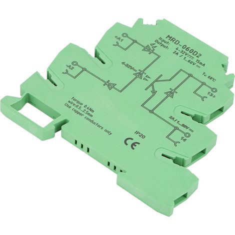 Module relais statique ultra-mince MRD-060D2 (6,2 mm), entrée 4-32 V CC, NON (1/5)