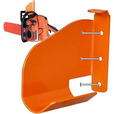 Porte-Tronçonneuse Murale - Support Tronçonneuse Garage Rangement Industriel Résistant pour Outils, Matériel et Accessoires de Tracteur Organisation Stockage (1/5)