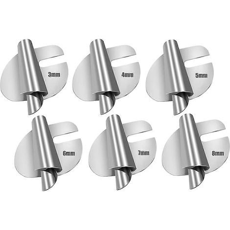 Set mit 6 Universal-Nähfüßen für Säume von 3 bis 8 mm mit Spiralkantenrollen (1/5)