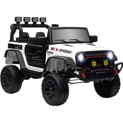 Voiture électrique enfant, 12V, éclairage LED, avec télécommande, avec musique, pour enfant, conduite ludique, jeu extérieur enfant léger