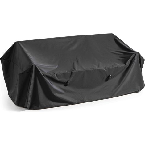 Oviala – Housse de canapé extérieur 3 places 230x90cm – Polyester 160g/m² – Imperméable avec aérateur anti-condensation – Cordon de serrage