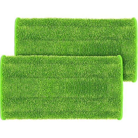 ALLIANDIS3pcs Mop Remplacement pour Swiffer WetJet Spray Balais Lavables en Microfibre pour Nettoyage des Sols,126inch,vert (1/5)