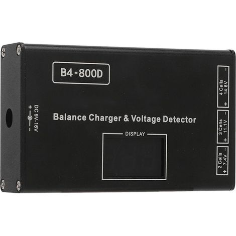 Chargeur d'équilibre pour batteries LiPo 2S à 4S avec écran LCD et boîtier en aluminium (1/5)