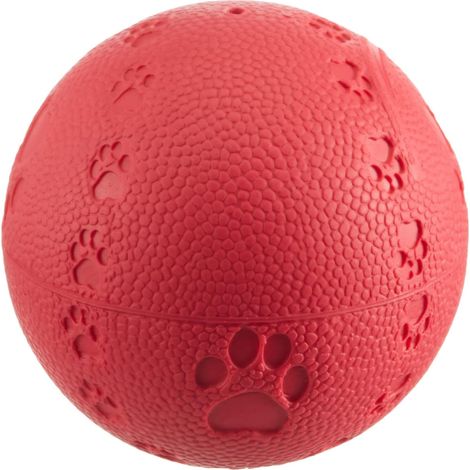 Dog Treat Ball - Interactive Food Dispensing Puzzle Toy - Natural Rubber - For Dental Care and IQ Training - 1 Piece (1/5)