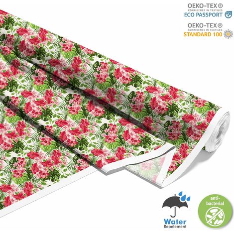 TESSUTI DECORATIVI PER ESTERNI OXFORD - Motivo Hibiscus I DX079 (1/5)