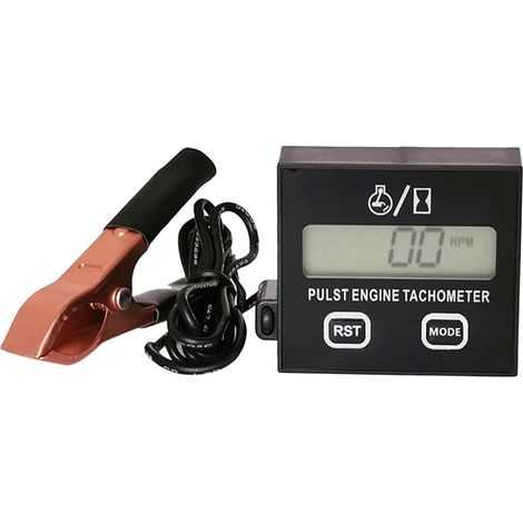 Tachometer - ABS Polycarbonate - 5.7 x 4.67 x 2 cm - Black - 1 Unit (1/5)