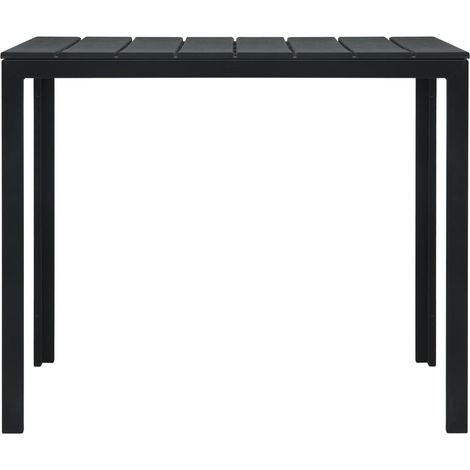 Maison Exclusive - Tavolino da Salotto Nero 78x78x74 cm HDPE Aspetto Legno (1/5)
