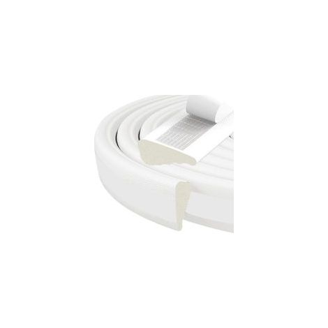 16.4 Ft Bande coupe-vent pour fenêtres et portes,Bande d'étanchéité de porte, Bande d'isolation de fenêtre en mousse, Bande d'étanchéité en mousse auto-adhésive pour cadre de porte,Blanc
