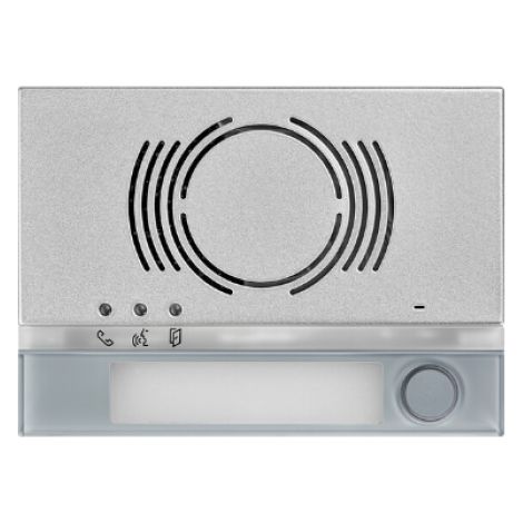 Placa frontal urmet alpha para placa de calle audio 1 pulsador gris - 1168/131g