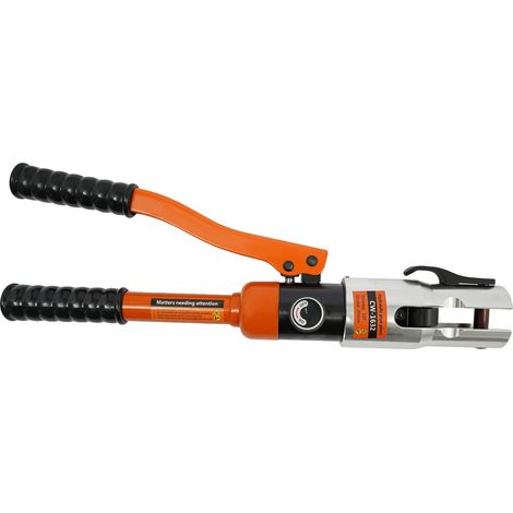Pinza crimpatrice idraulica, 7 ganasce di crimpatura, funzionamento manuale, arancione (1/2)