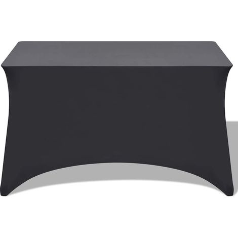 Maison Exclusive - Fodere Elasticizzate per Tavolo 2 pz 243x76x74 cm Antracite (1/5)
