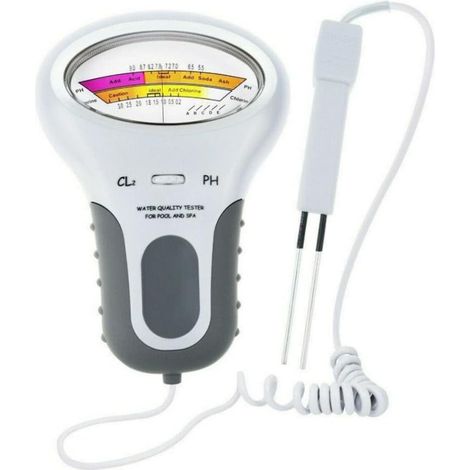 Testeur Numerique Ph Et Chlore - Pour Piscine Spa Aquarium Eau Potable - Mesure Precise Sans Pile - Sonde Immergible - 1 Unite (1/5)