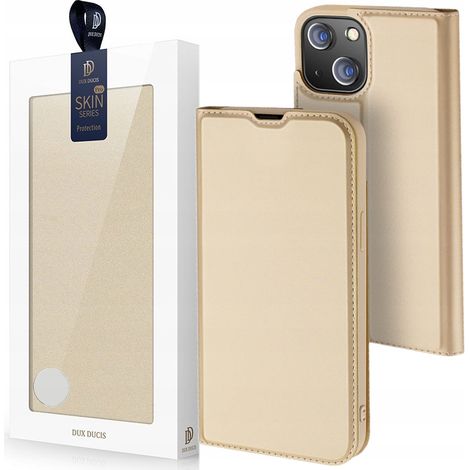 Custodia Dux Ducis Skin Pro con chiusura a libro per iPhone 13 Mini, colore oro. (1/5)