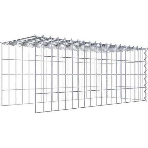 Gabiondeco - Gabion - Element de prolongation en hauteur et en longueur 100 cm x 40 cm x 40 cm (L x H x P). maille 5 x 10 cm. Spirale. Attention il manque deux gril... (1/5)