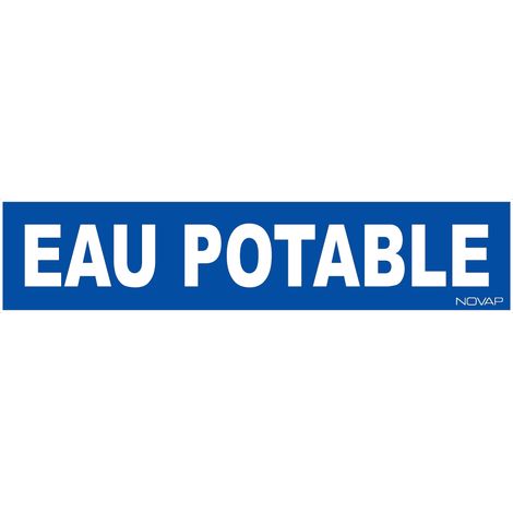 Panneau Eau potable - Rigide 330x75mm - 4120294