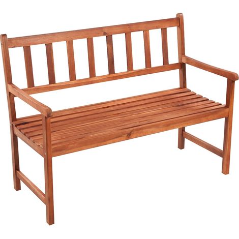 Maison Exclusive - Panca da Giardino con Cuscino 120 cm in Massello di Acacia