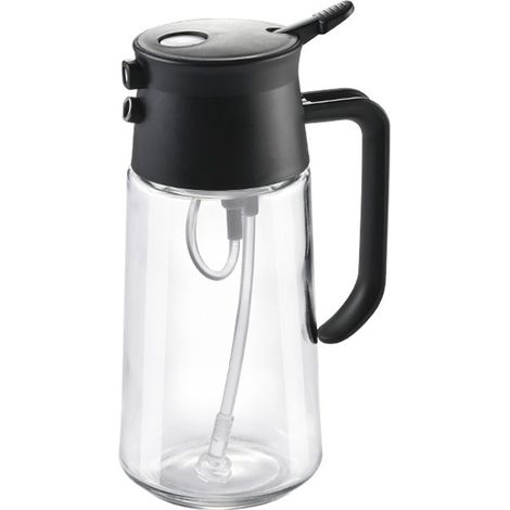 Vaporisateur d'huile de cuisson - Vaporisateur d'huile d'olive et distributeur d'huile 2 en 1 - Flacon vaporisateur d'huile de 500 ml avec bec verseur (1/5)