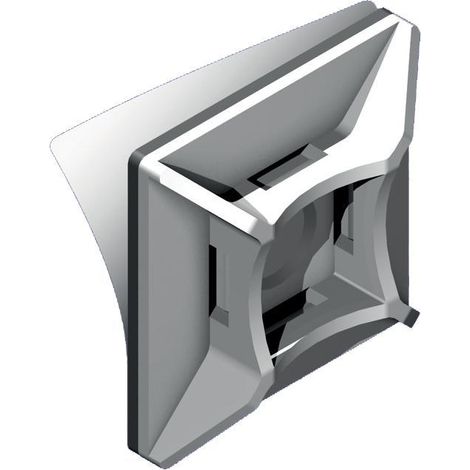 Befestigungssockel für PMS-19-19 Kabelbinder (100 Stk.) weiß selbstklebend (1/3)