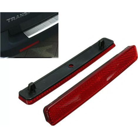 Lntyq Catadioptres Remorque, 2 pièces OE: 7E0945105 7E0945106 Lumière d'Assemblage de Réflecteur de Pare-chocs Arrière pour T5 Transporter 2003-2011(rouge) (1/5)