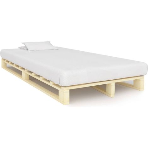 Cadre de lit de palette Bois de pin massif 120x200 (1/5)