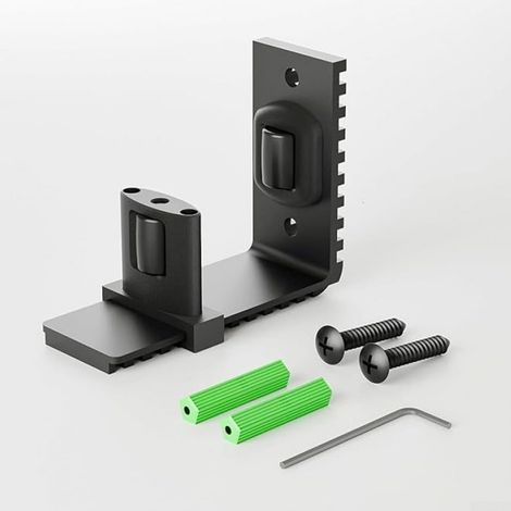 Sliding Barn Door Floor Guide Rail for Double Roller, Adjustable Width (1/5)