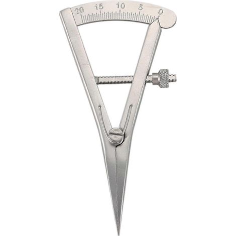 1 pied à coulisse dentaire en métal, outil orthopédique de laboratoire dentaire, calibre osseux (1/5)