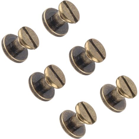 20 pièces rivets en laiton à tête plate pour fixation, accessoires cuivre 5mm (1/5)