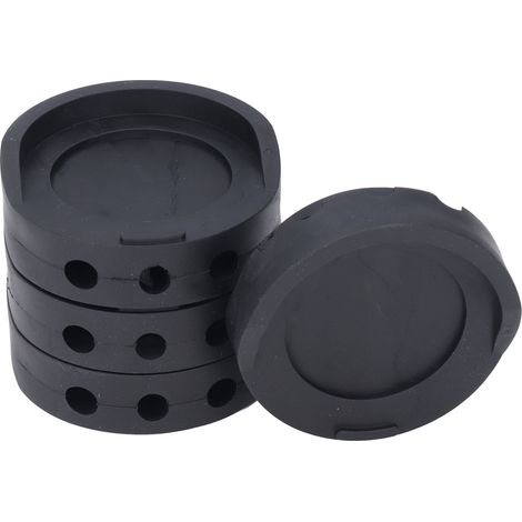 Lot de 4 patins caoutchouc anti-vibrations pour machine à laver, antidérapants, pour pieds de meubles et appareils ménagers (1/5)