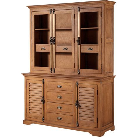 Buffet Mango beige geölt 160x50x210 cm teilmontiert TOULOUSE 16 (1/3)