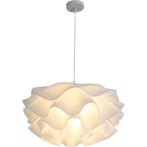 Lampe pendentif design moderne en métal et acrylique - Ø 40 cm x H 28 cm - Eclairage contemporain, éclairage doux et agréable (1/5)