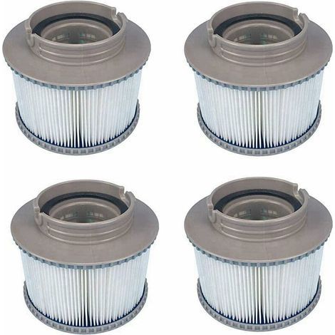 MSPA Cartouches de Rechange de Filtre pour Tous Les modèles Whirlpool Spas Swimming Piscine,Cartouches filtrantes avec Filet pour MSpa Les spas Bubble Spa (4 pièces) (1/3)