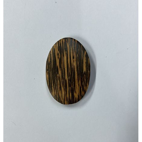 KNORR PRANDELL - PENDENTE GOCCIA DI LEGNO OVALE MARRONE 50X35MM