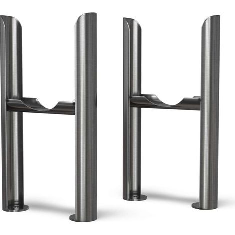 Alpha - Column Radiator Feet - 3 Column Raw Metal