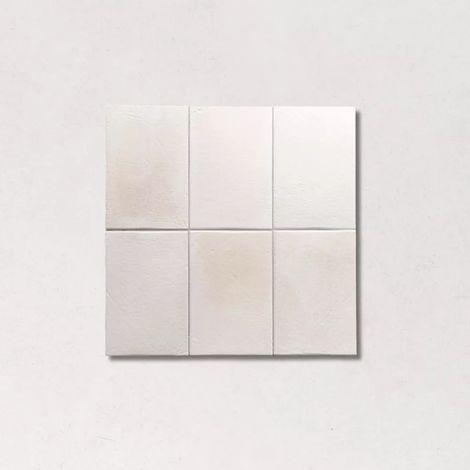 Carrelage Effet Zellige Blanc Cassé MIYAKO Chalk White 10x15cm (1/2)