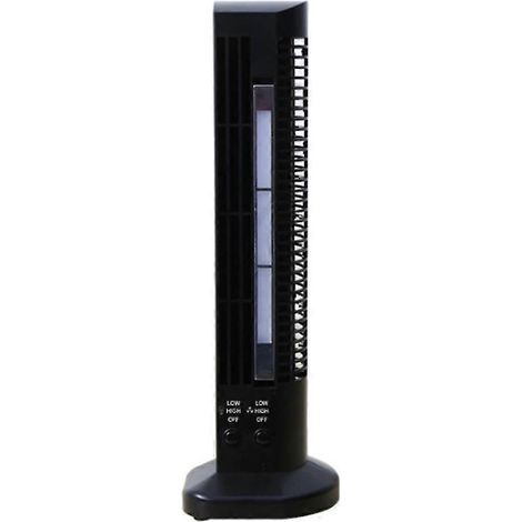 Ventilateur de table tour sans pales avec éclairage LED pour la maison ou le bureau