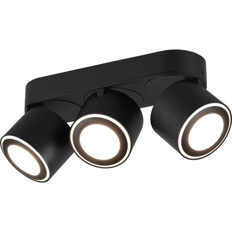 Trio Taurus Barra plafonnier noir mat 27,3 cm (1/5)