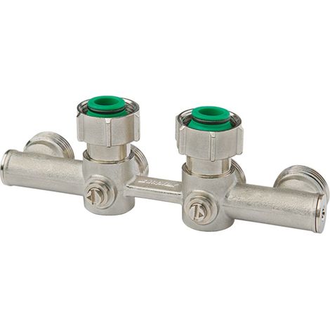 Flamco Bloque de grifos cuádruple E2 Angular G3/4i x G3/4a MS barn. con cono, F10449