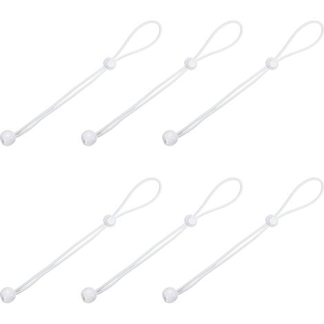 Lot de 6 tendeurs élastiques universels à boule - 30 cm - Pour stores enrouleurs extérieurs et extérieurs, tentes, auvents, bâche (1/5)