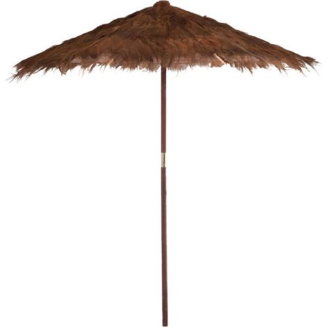 Parasol en Bois "Cocotier" 250cm Marron (1/3)