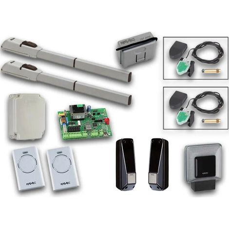 faac kit d'automatisation pour portail battant 230v longmaster sg 104155