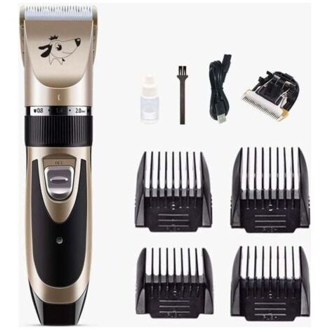 Tondeuse Chien Professionnel Poil Long Epais Animal Silencieux Rechargeable Electrique Tondeuse pour Chien et Chat Dog Clipper Kit