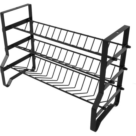 Étagère à Épices 3 Niveaux en Acier Inoxydable, Organisateur de Comptoir pour Cuisine, Rangement pour Armoire (1/5)