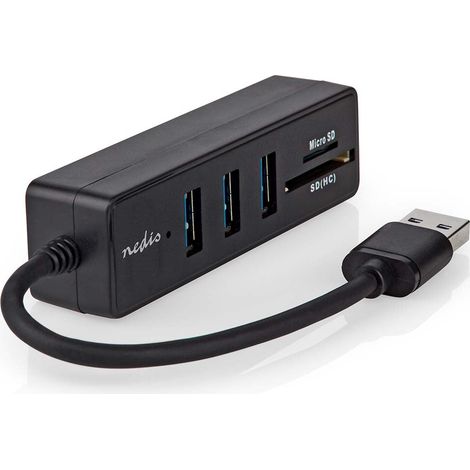 Hub USB USB A-Hane 3x USB A femelle 5-Port(s) USB 3.2 Gen 1 USB power 5 Gbps SD & MicroSD (1/5)