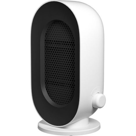 Indoor Space Heater, Mini Electric Heater Fan, Overheat/Tip-Over Protection, Fast Heating PTC Small Desktop Heater Black and White (1/5)