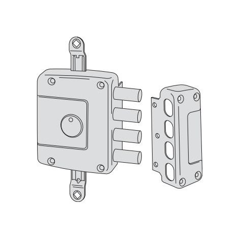 SERRATURA LEGNO APPLICARE 57162 CISA (1/2)